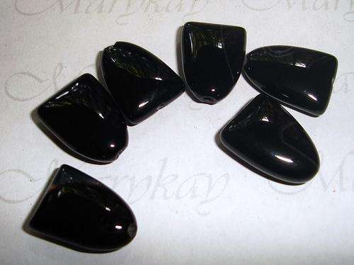 MARYKAY - NATURAL ONYX GEMSTONE BEADS - IDEAL FOR CRAFTS/BEADING 13/10 O