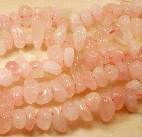 MARYKAY - NATURAL ROSE QUARTZ  GEMSTONE BEADS - IDEAL FOR CRAFTS/BEADING 8/11N