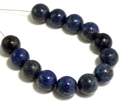 MARYKAY - GLAMOUROUS BLUE LAPIS LAZULI  NATURAL GEMSTONE BEADS - CRAFTS/JEWELLERY MAKING