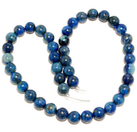 MARYKAY - PYRITE BLUE LAPIS LAZULI  NATURAL GEMSTONE BEADS - CRAFTS/JEWELLERY MAKING 7