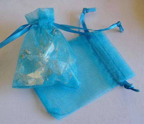 ICEDEVIL LISTING ONLY - MARYKAY - DEEP TURQUOISE/TEAL ORGANZA GIFT BAGS