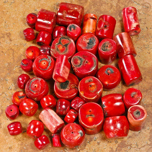 MARYKAY - NATURAL PASSIONATE RED CORAL GEMSTONE BEADS 23/25