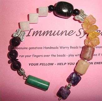 MARYKAY - IMMUNE SYSTEM SOOTHING BEADS - GENUINE GEMSTONE WORRY BEADS