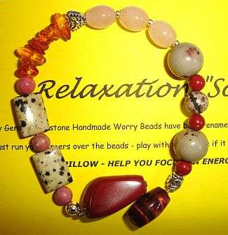 MARYKAY - RELAXATION SOOTHING BEADS - GENUINE GEMSTONE WORRY BEADS