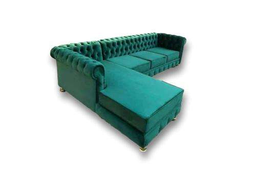 Vale Large Chesterfield Corner Couch