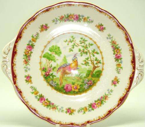 Royal Albert "Chelsea Bird Pattern" Cake plate