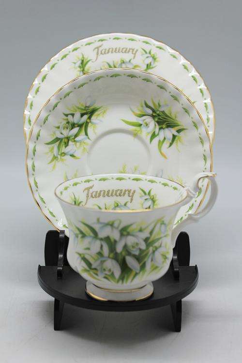 Royal Albert Snowdrop January Trio.