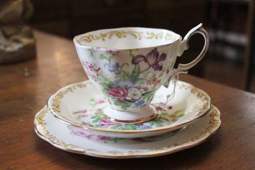 Royal Albert Nosegay Pattern Trio.