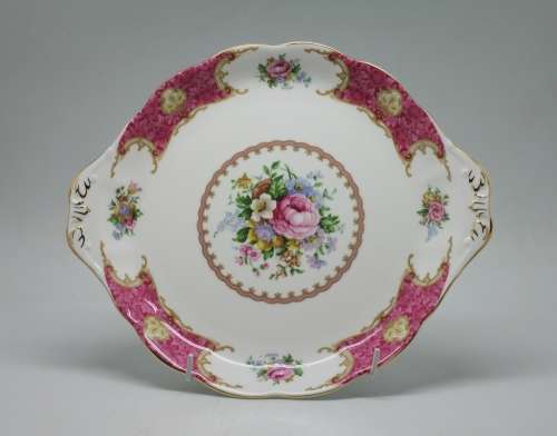 Royal Albert Lady Carlyle Pattern Cake Plate.