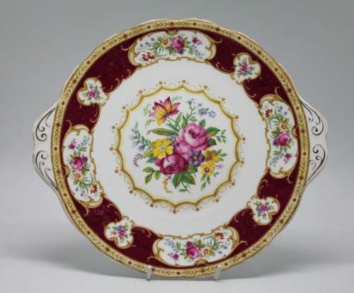 Royal Albert Lady Hamilton Pattern Cake Plate.