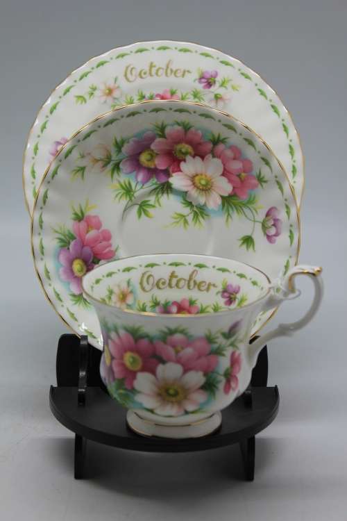Royal Albert October Cosmos Pattern Trio.