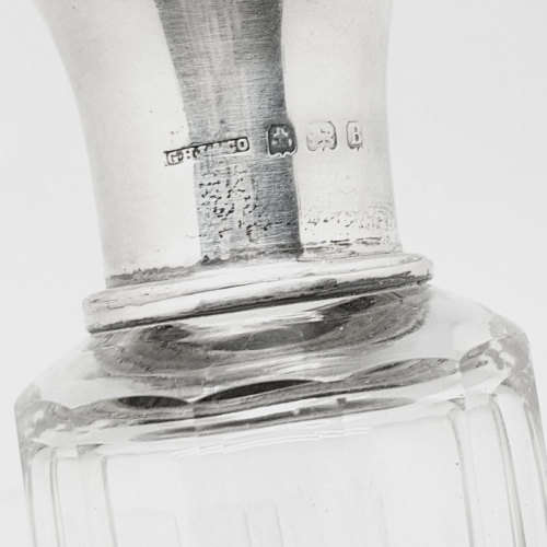 Hallmarked Silver Toiletry Bottle with Curved Top Birmingham