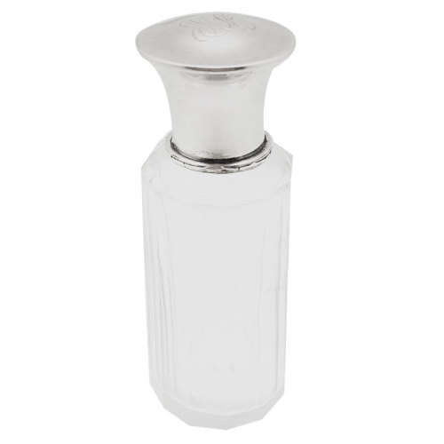 Hallmarked Silver Toiletry Bottle with Curved Top Birmingham