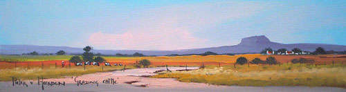 Grazing cattle (150mm x 600mm)