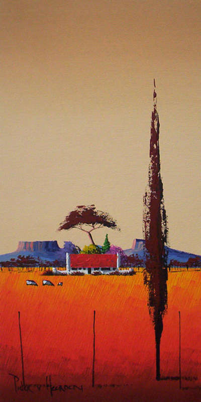Red landscape 1 (300mm x 600mm)