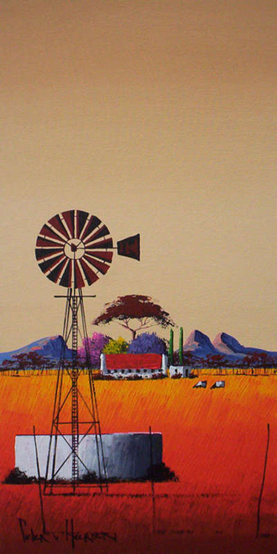 Red landscape 2 (300mm x 600mm)