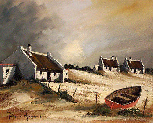 Vissershuisies 1 (600mm x 460mm)