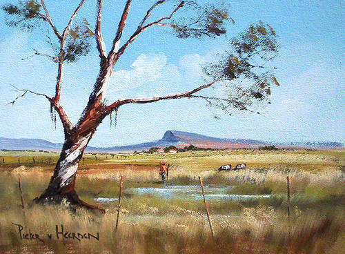 Lonely gumtree (300mm x 400mm)