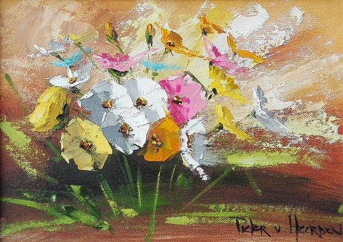 Abstract flowers (280mm x 380mm)