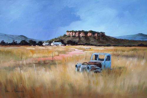 Old bakkie (600mm x 900mm)