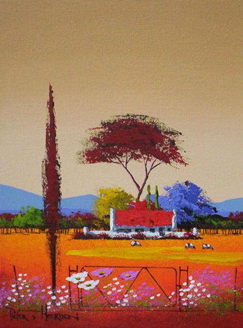 Red landscape with cocmos 1