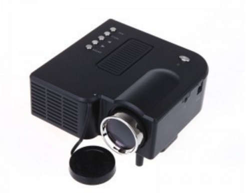 HDMI Portable Mini LED Projector Home Cinema Theater AV VGA USB SD - Black