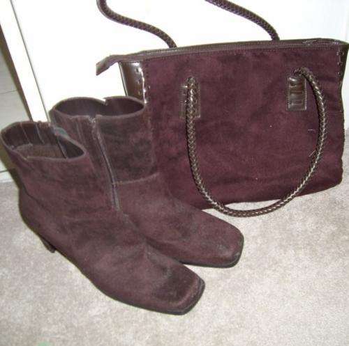 Brown Suede Bag & Boots