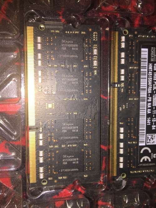 Two 4GB (8GB Total) SO-Dimm Memory Modules from 2012 iMac
