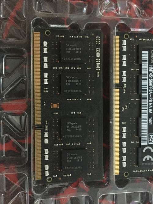 Two 4GB (8GB Total) SO-Dimm Memory Modules from 2012 iMac