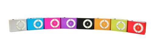 Metal Mini Clip MP3 Player with Micro TF/SD Slot with Earphone and USB Cable Portable MP3