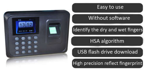 BULK X6//FINGERPRINT TIME ATTENDANCE MODEL A6