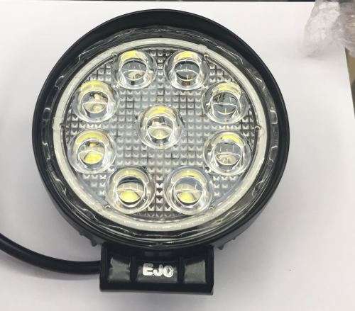 Exclusive SET  27w Round 4D Halo amber ring spot lights offroad
