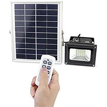 10W Solar Powered Lamp Remote control Solar Light 20 LED Waterproof IP65 Outdoor
