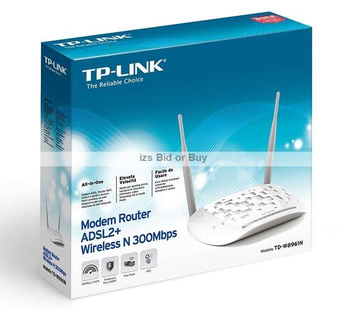 TP- Link 300Mbs Wireless N ADSL2+ Modem & Router 4 Port ***WOW***