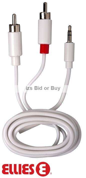 Ellies Stereo Cable 3.5mm Jack Plug to 2 RCA ***WOW***