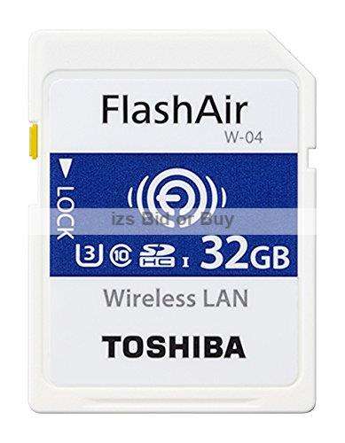 Toshiba FlashAir 32GB Wireless LAN SDHC UHS-I Memory Card ***4K Video***