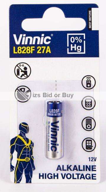 Vinnic 12V 27A Alkaline Battery