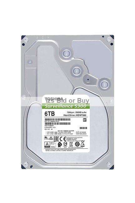 Toshiba 6TB 3.5` Surveillance Hard Drive