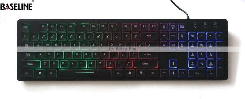 Baseline Keyboard With Rainbow LED Backlight + Gaming Mouse ***CYBER MONDAY DEAL***