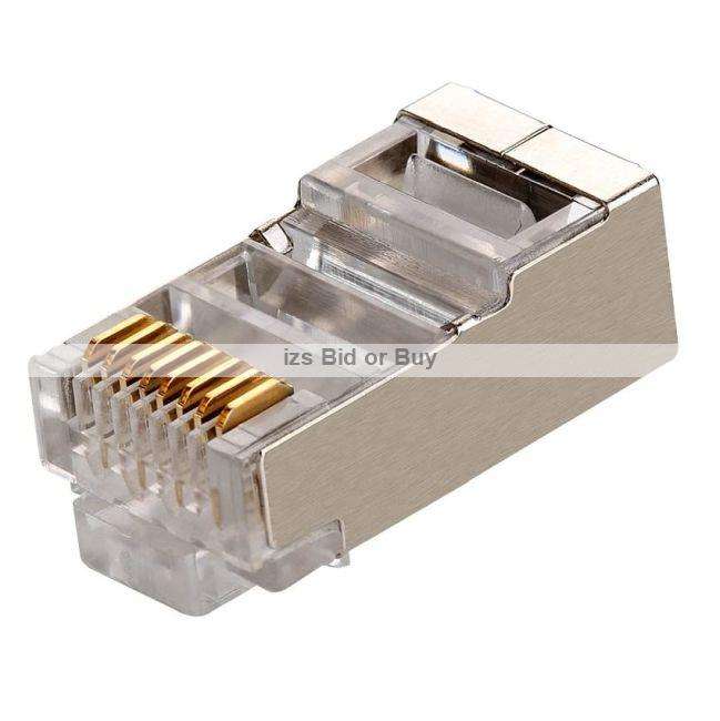 RJ45 Cat5e Shielded Crimp Connector