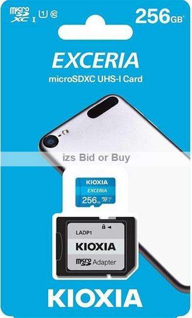 Kioxia Exceria 256GB microSDXC UHS-I Card Class10 100MB/s