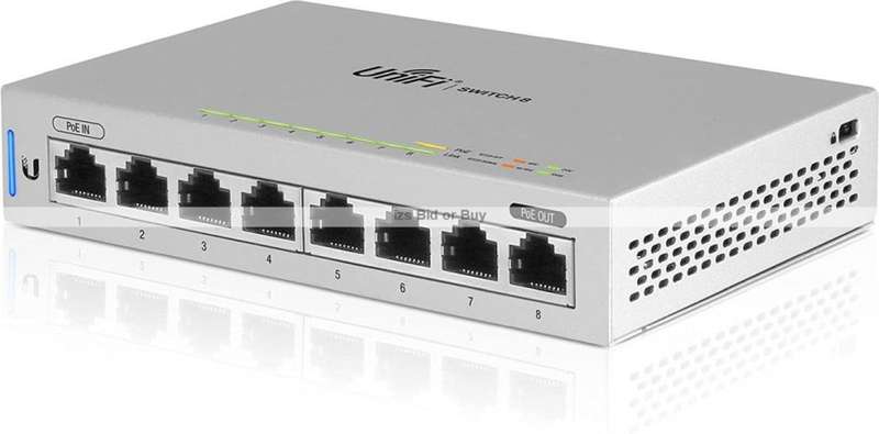 Ubiquiti UniFi 8 Port Gigabit Switch With PoE Passthrough ***WOW***