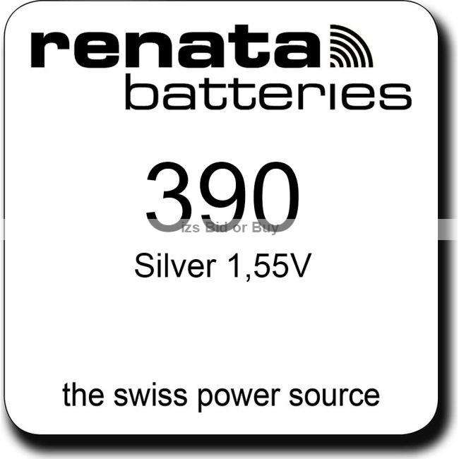 Renata 390 SR1130SW Silver 155V