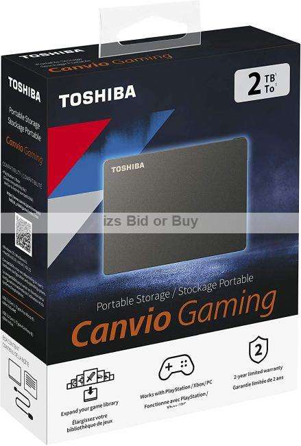Toshiba Canvio Gaming 2TB Portable External Hard Drive ***PLAYSTATION | XBOX | PC***
