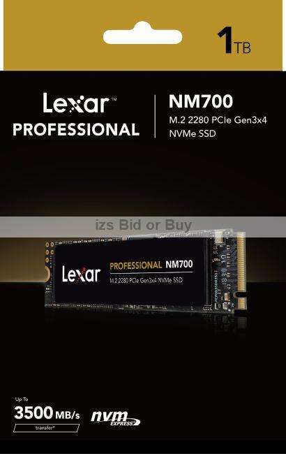 Lexar Professional NM700 M.2 2280 PCIe NVMe 1TB SSD ***Up to 3500MB/s read, 2000MB/s write***