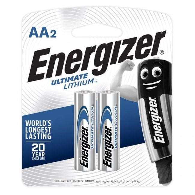 Energizer AA Ultimate Lithium Batteries - 2 Pack