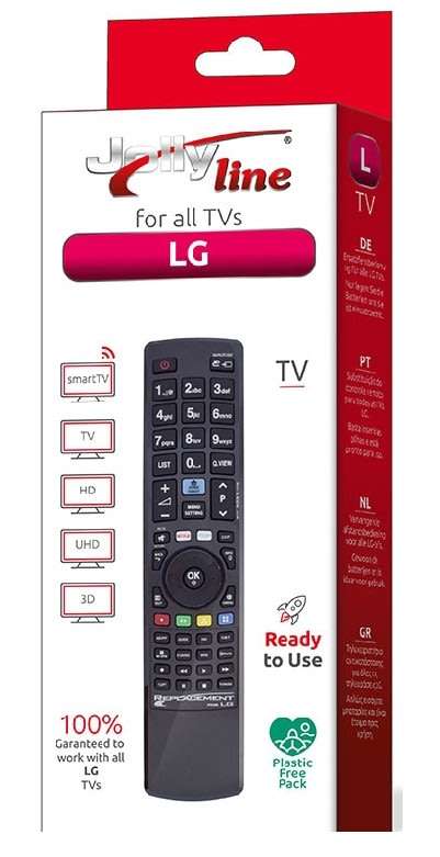 Replacement remote control for LG TV