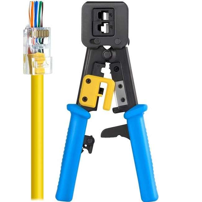 RJ45 EZ Crimping Tool For Pass Through Connectors