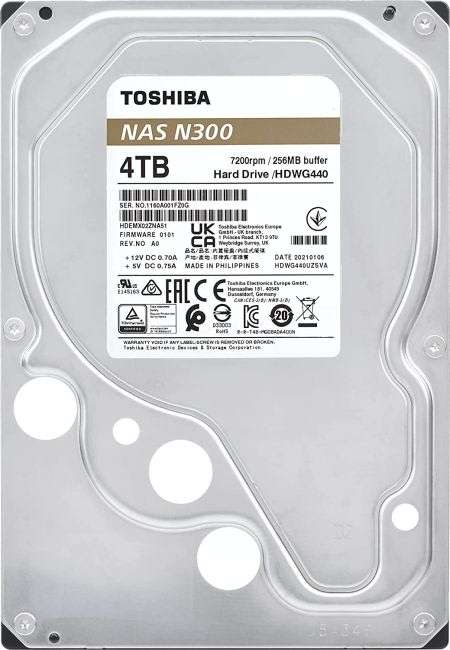 Toshiba 4TB 3.5` NAS Hard Drive