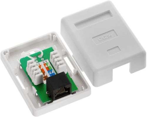 Surface Mount Box Cat5e Single